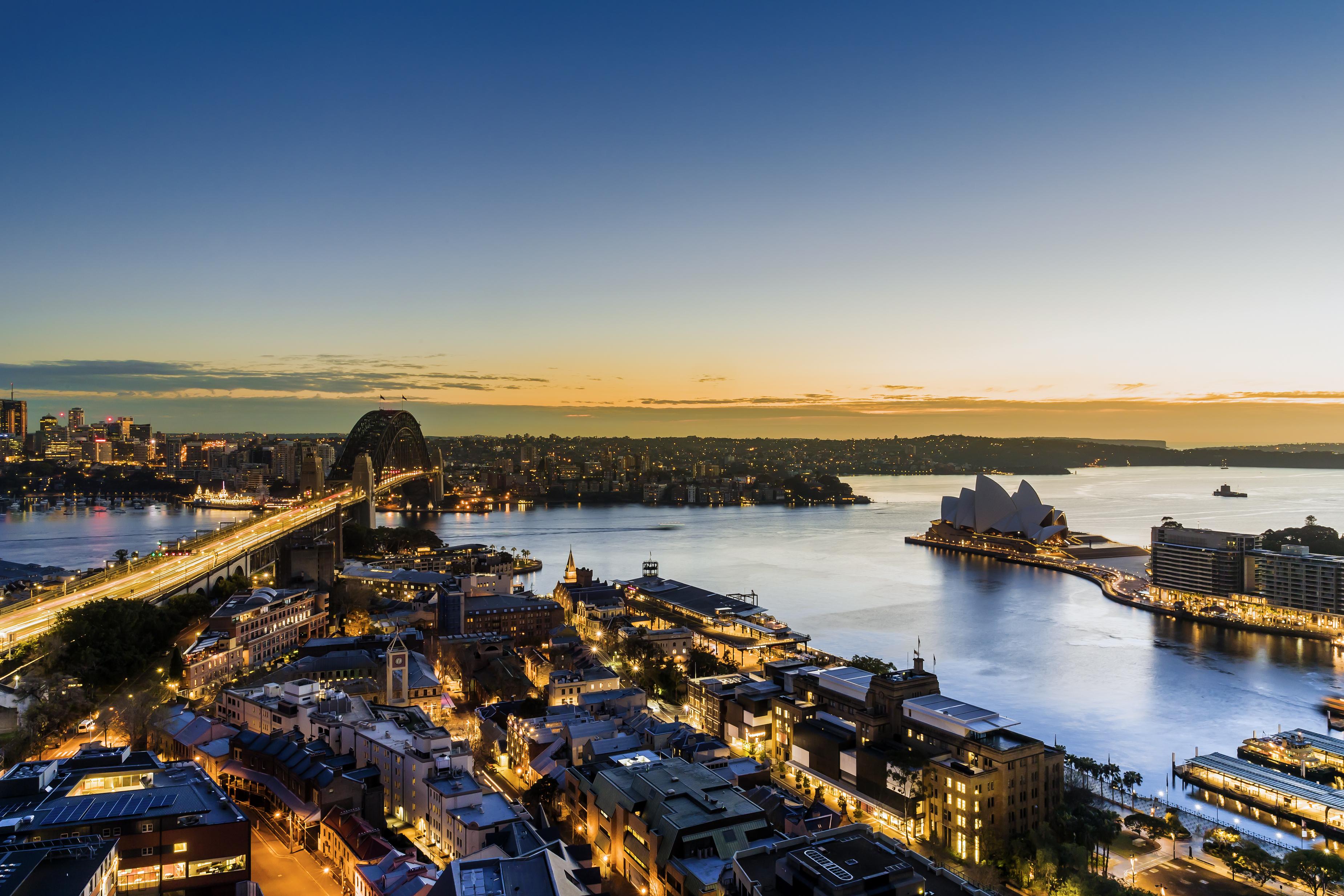 The Sebel Quay West Suites Sydney Eksteriør billede View of the city from the Westin Hotel